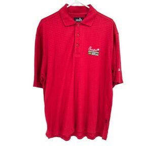 Ashworth Red Polo Shirt M Chick-fil-A Charity Championship BB&T Golf Embroidered